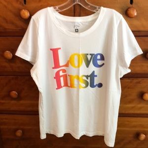 ✌🏻❤️🌈 J. Crew Love First Tee